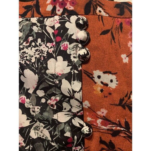 Acne Studios Authentic Hamni Black Floral Knee Length Skirt FR 38 US 6 Small - Picture 5 of 8